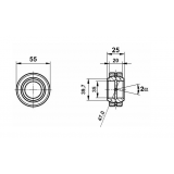 Підшипник головки ножа жатки NH 35х55х25 (9806311, 80758563) Fluro Підшипник головки ножа жатки NH 35х55х25 (9806311, 80758563) Fluro