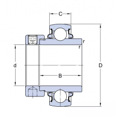 Підшипник кульковий закріплений SKF (325103 RAE25 NPPB) Підшипник кульковий закріплений SKF (325103 RAE25 NPPB)